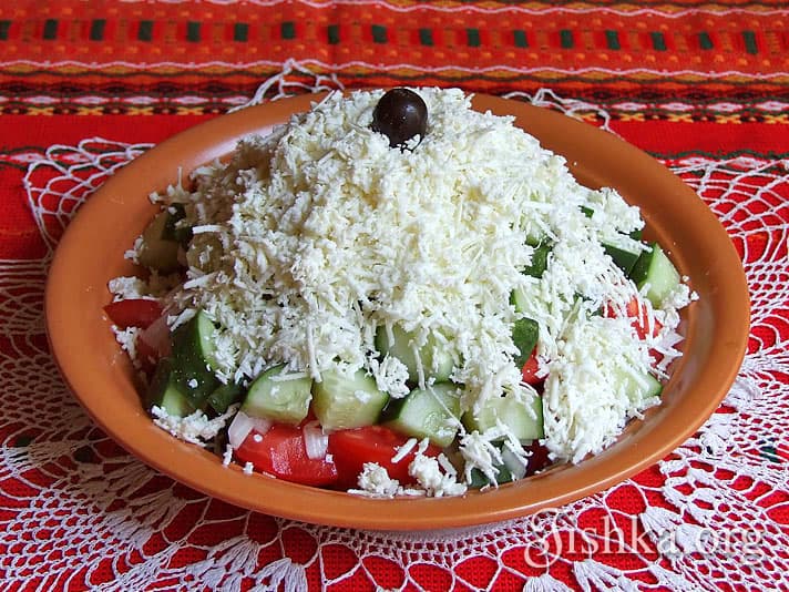 Болгарский салат "Шопска салата" (классический) - рецепты с фото